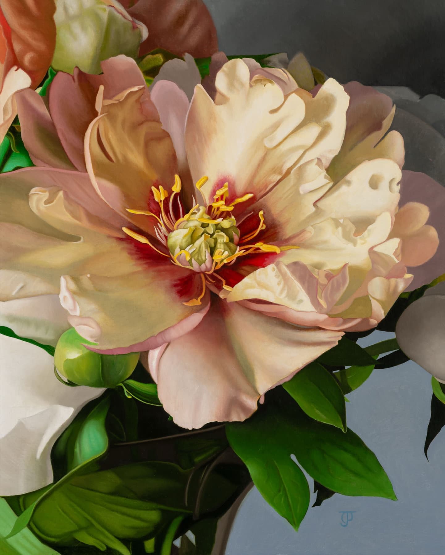 La Belle du Jardin — featured original oil painting